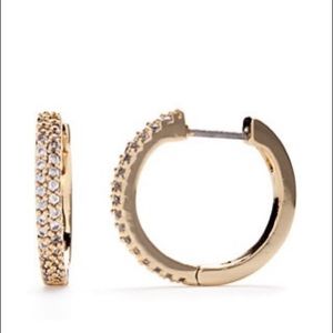 Kate spade clear gold save the date earrings